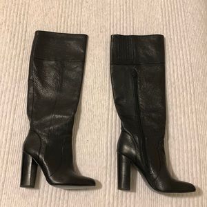 Banana republic black block high heel (4inches) boots